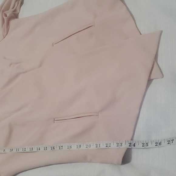 BCBGeneration Drape Front Blazer Jacket Rose Smoke Pink Size L - Picture 12 of 12